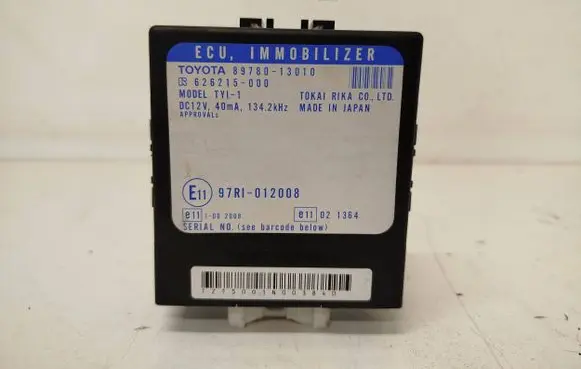 Toyota Corolla Verso E121 Immobilizer control unit/module 8978013010 97RI012008 626215000