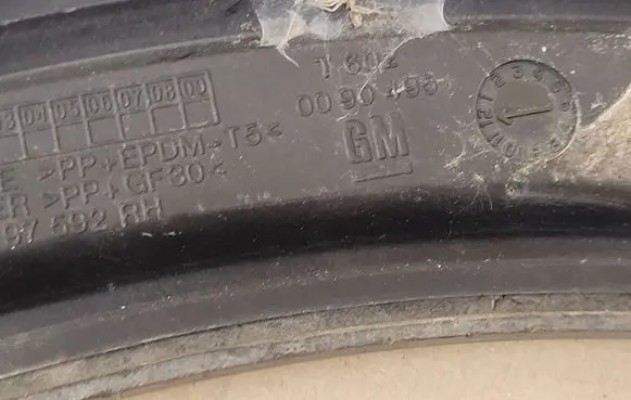 Opel Zafira A Front arch trim 090597592 0090495