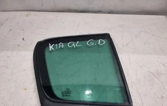 Rear vent window glass