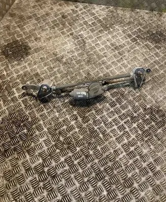 Front wiper linkage and motor