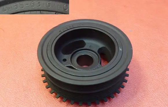Volvo C30 Crankshaft pulley 4M5G6316FC