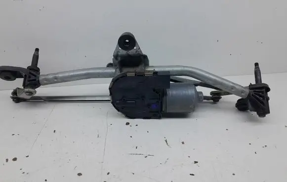 Front wiper linkage and motor