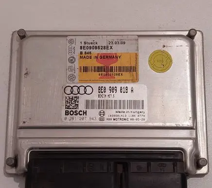 Audi A4 S4 B6 8E 8H Engine control unit/module 8E0909018A 8E0909528EX 0261207943