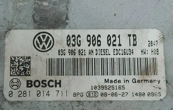 Skoda Octavia Mk2 (1Z) Engine control unit/module 03G906021TB 0281014711