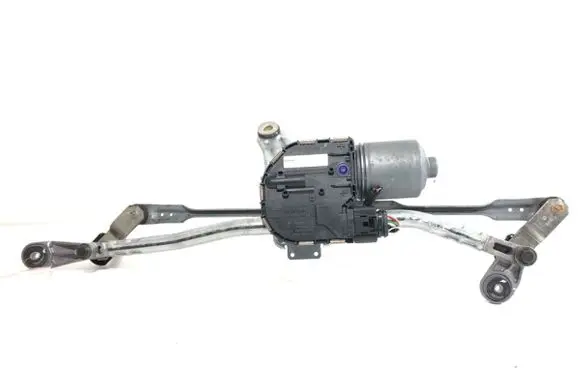 Front wiper linkage and motor
