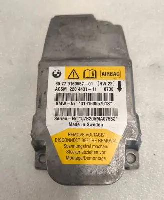 BMW 5 E60 E61 Airbag control unit/module 9160557 220443111 31916055701S