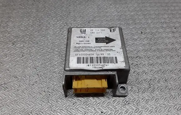 Opel Tigra A Airbag control unit/module 09114586EF 5WK41150B