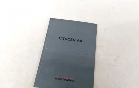 Citroen AX Owners service history hand book 