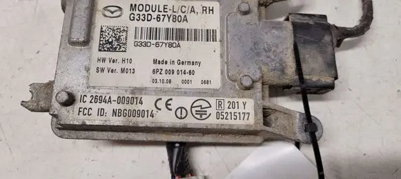 Mazda 6 Blind spot module G33D67Y80A