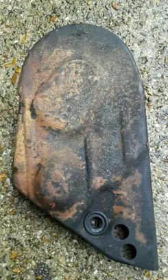 Volkswagen Golf I Timing belt guard (cover) 055109107B