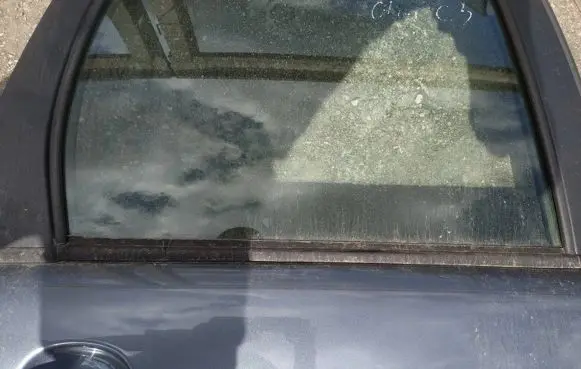 Rear door glass trim molding