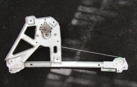 Sliding door window regulator with motor