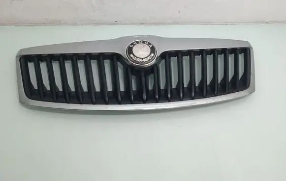 Skoda Octavia Mk2 (1Z) Front bumper upper radiator grill 1ZD853688B