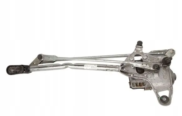 Front wiper linkage and motor