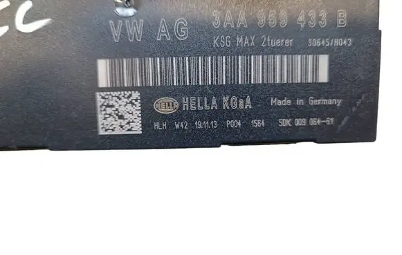 Volkswagen PASSAT CC Comfort/convenience module 3AA959433B 5DK00906461