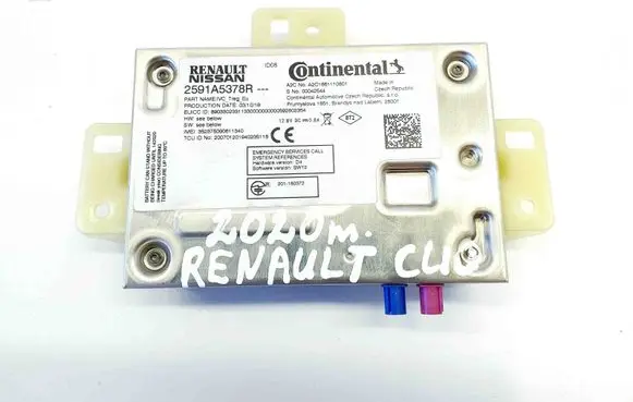 Renault Clio V Bluetooth control unit module 2591A5378R
