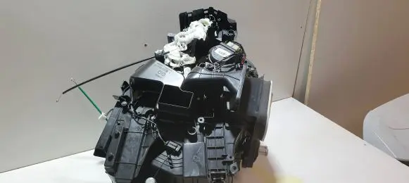 Interior heater climate box assembly