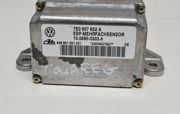 Volkswagen Touareg I ESP acceleration yaw rate sensor 7E0907652A