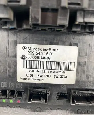 Mercedes-Benz CLK A209 C209 SAM control unit 2095451501 5DK00848602