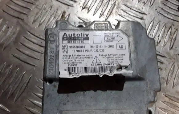 Peugeot 407 Airbag control unit/module 9655880880 603554600