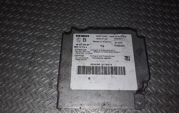 Peugeot 307 Airbag control unit/module 9650109480 5WK42908