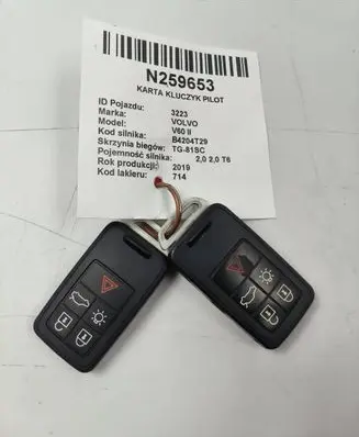 Volvo V60 Ignition key/card 