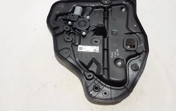 Rear window lifting mechanism without motor