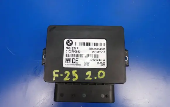 BMW X3 F25 Hand brake control module 6850846 0102790853 32620247A
