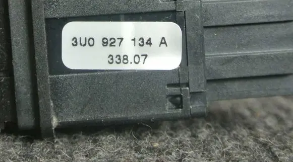 Skoda Superb B5 (3U) Other switches/knobs/shifts 3U0927134A