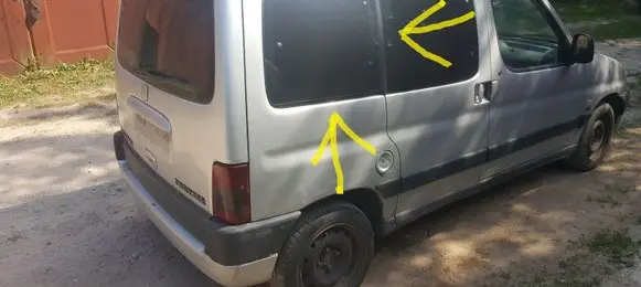 Peugeot Partner Rear side window AS2 film