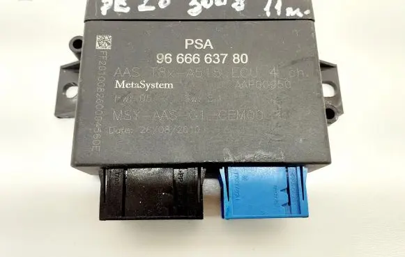 Peugeot 3008 I Parking PDC control unit/module 9666663780