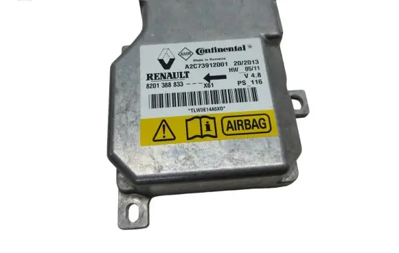 Renault Kangoo II Airbag control unit/module 8201388833 A2C73912001
