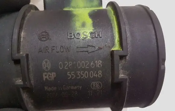 Opel Vectra C Mass air flow meter 0281002618 55350048