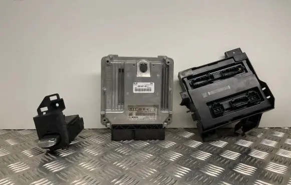 Audi A5 8T 8F Engine ECU kit and lock set 8R0907401J 8K0907064CP 8K0909131D