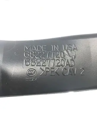 Chrysler Pacifica Cabin air duct channel 68227720 68227720AD