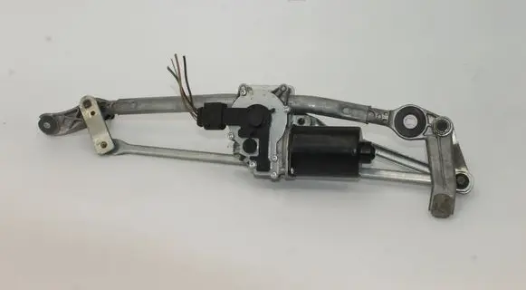 Front wiper linkage and motor