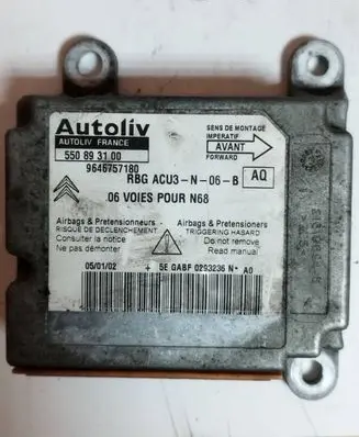 Citroen Xsara Picasso Airbag control unit/module 9646757180 550893100