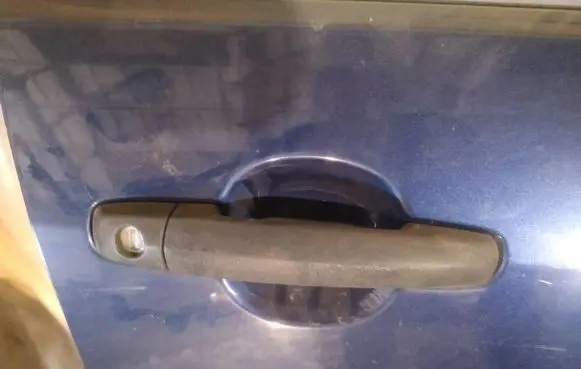 Opel Agila B Front door exterior handle