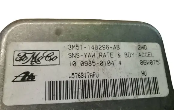 Volvo V50 ESP acceleration yaw rate sensor 3M5T14B296AB 10098501044 W576B17APU