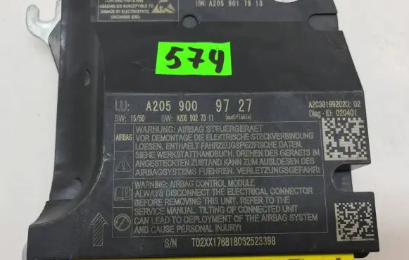 Mercedes-Benz C W205 Airbag control unit/module A2059009727 A2059027311