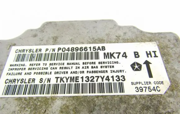 Jeep Patriot Airbag control unit/module P04896615AB 1327Y4133