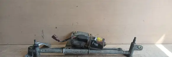 Front wiper linkage and motor