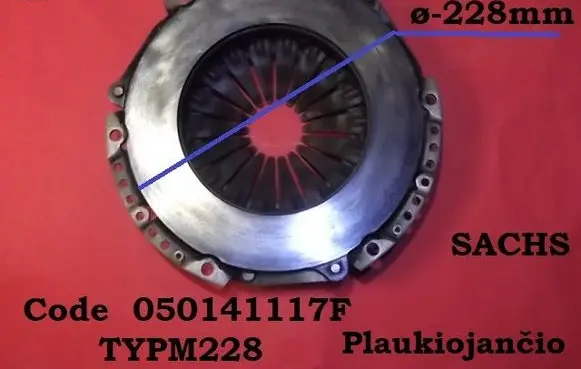 Audi A4 S4 B5 8D Pressure plate 050141117F TYPM228