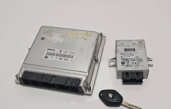 BMW X5 E53 Engine ECU kit and lock set 7789376 7789641 0281010314