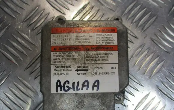 Opel Agila A Airbag control unit/module 9209799