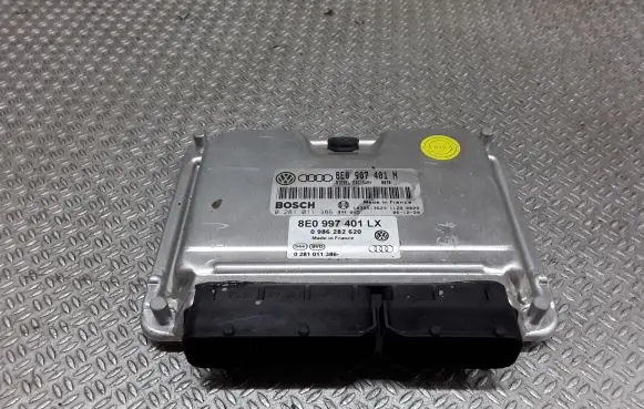Audi A4 S4 B6 8E 8H Engine control unit/module 8E0907401N 8E0997401LX 0281011386