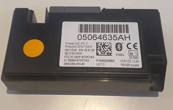 Chrysler Town u0026 Country V Bluetooth control unit module 05064635AH