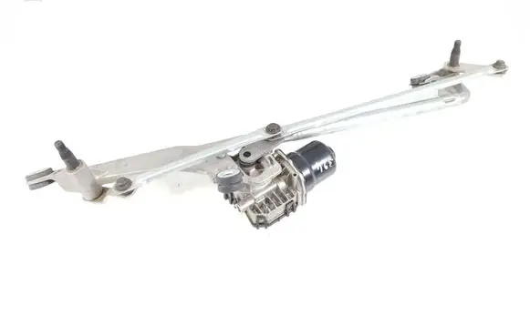 Front wiper linkage and motor