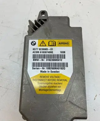 BMW 5 F10 F11 Airbag control unit/module 9239985 319239985012 618307400E
