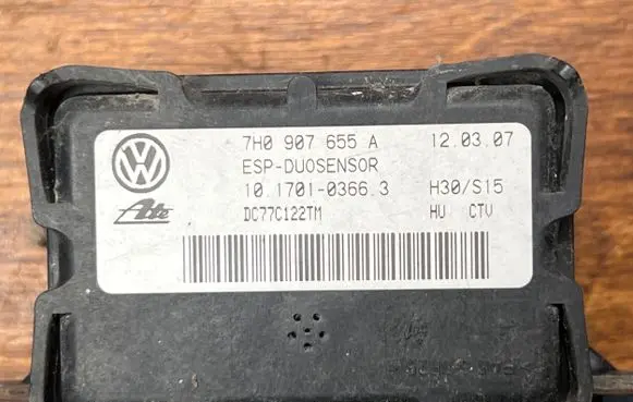 ESP acceleration yaw rate sensor